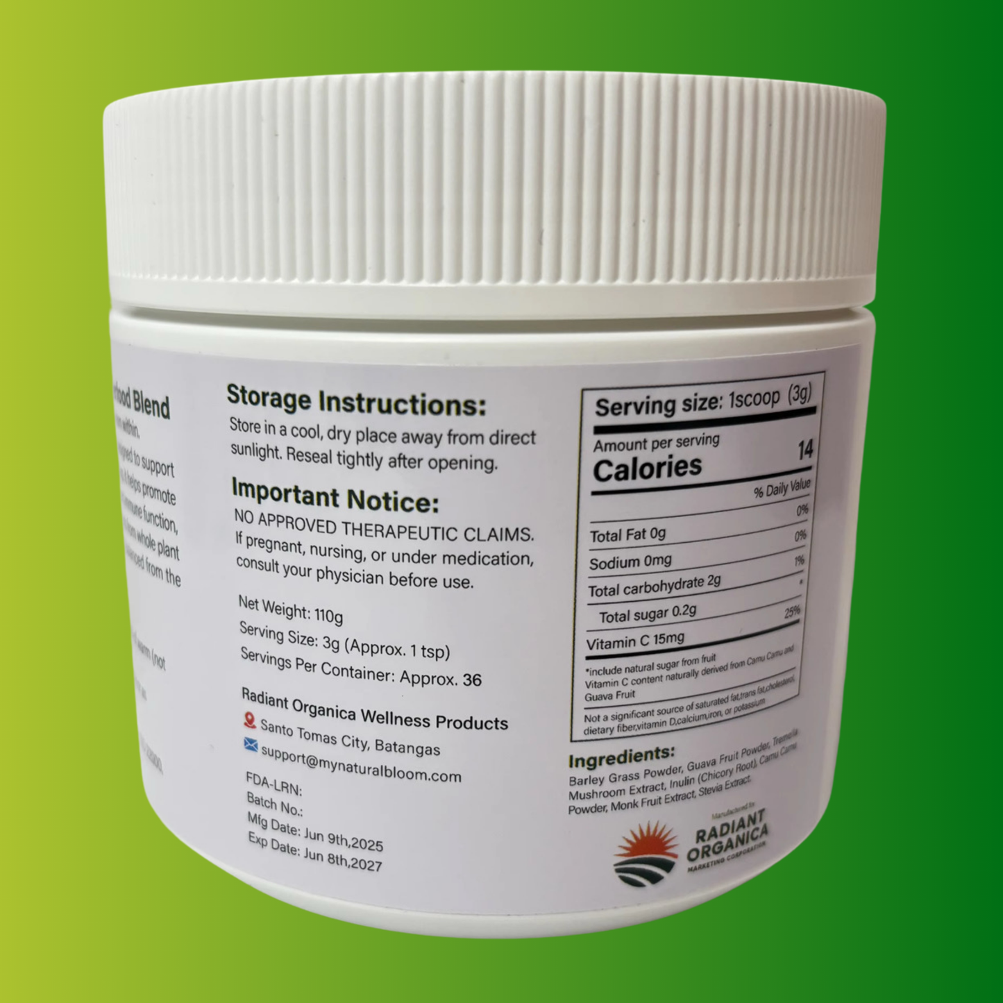 SUPERGLOW SUPERFOOD POWDER DRINK