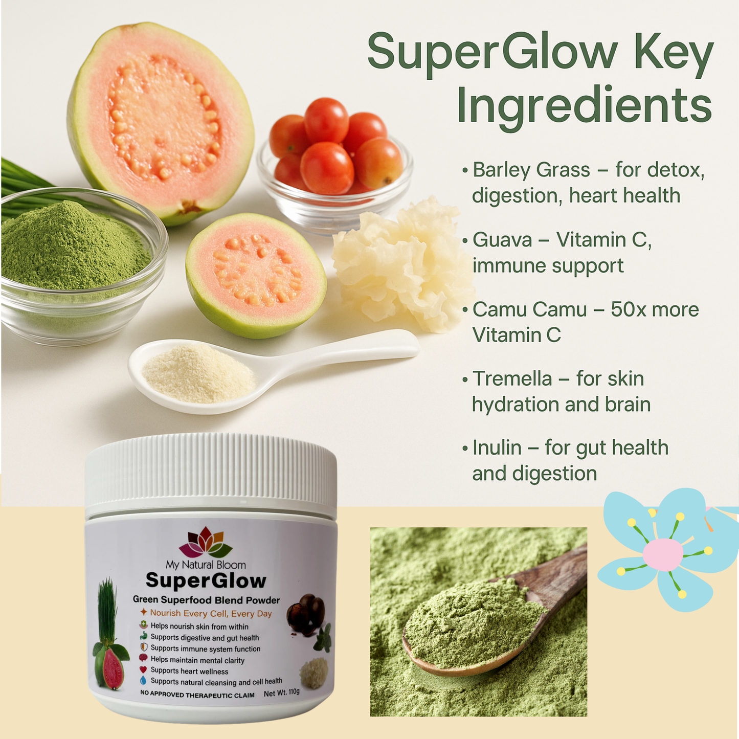 SUPERGLOW SUPERFOOD POWDER DRINK