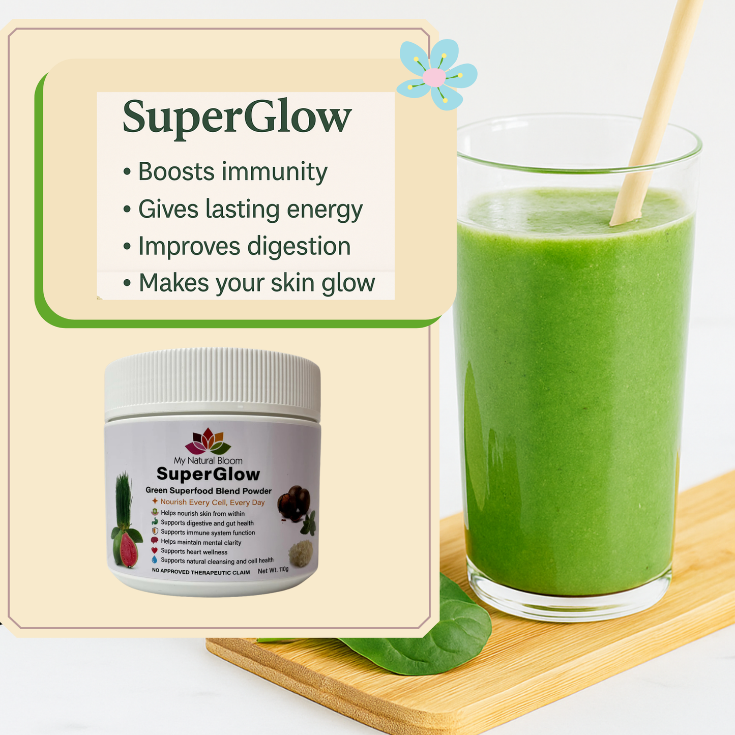 SUPERGLOW SUPERFOOD POWDER DRINK